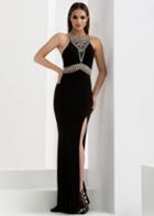 Jasz Couture - 5768 Dress In Black