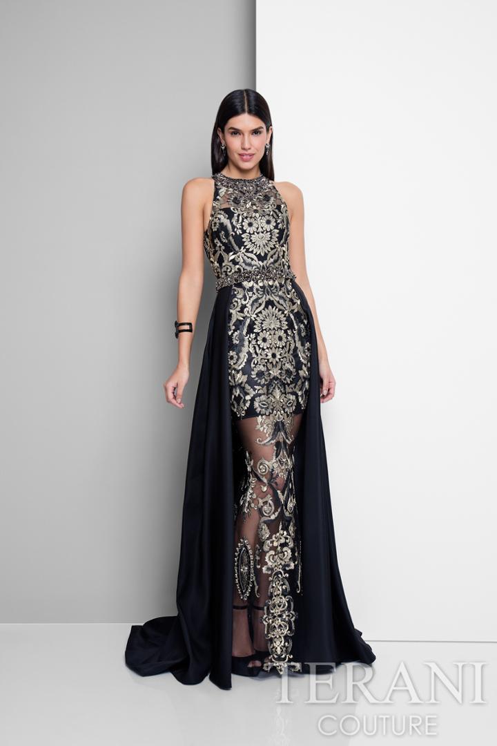 Terani Evening - Stunning Sleeveless Bateau Neck Polyester Mermaid Gown 1712e3648
