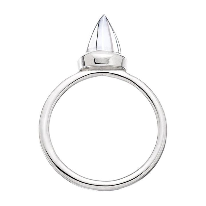Heather Hawkins - Gemstone Bullet Ring In Crystal Quartz/wg