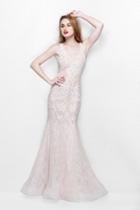 Primavera Couture - Sequined V-neck Mermaid Gown 1829