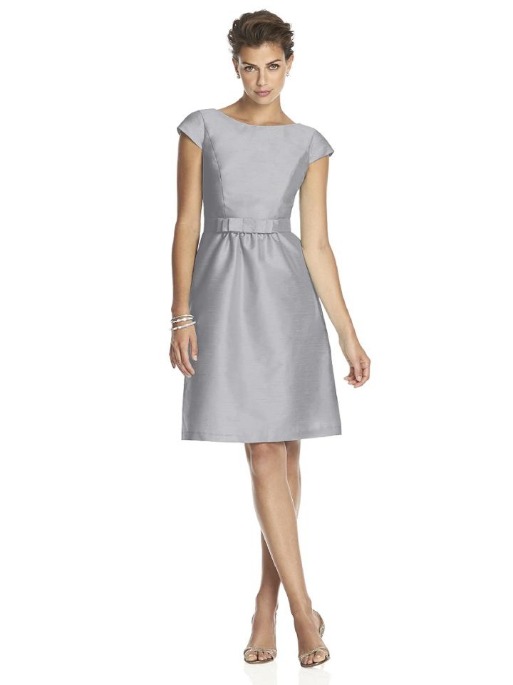 Alfred Sung - D570 Bridesmaid Dress In French Gray