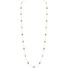 Tresor Collection - Opal & Ruby Necklace In 18k Yellow Gold