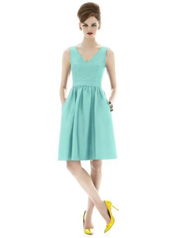 Alfred Sung - D640 Bridesmaid Dress In Coastal