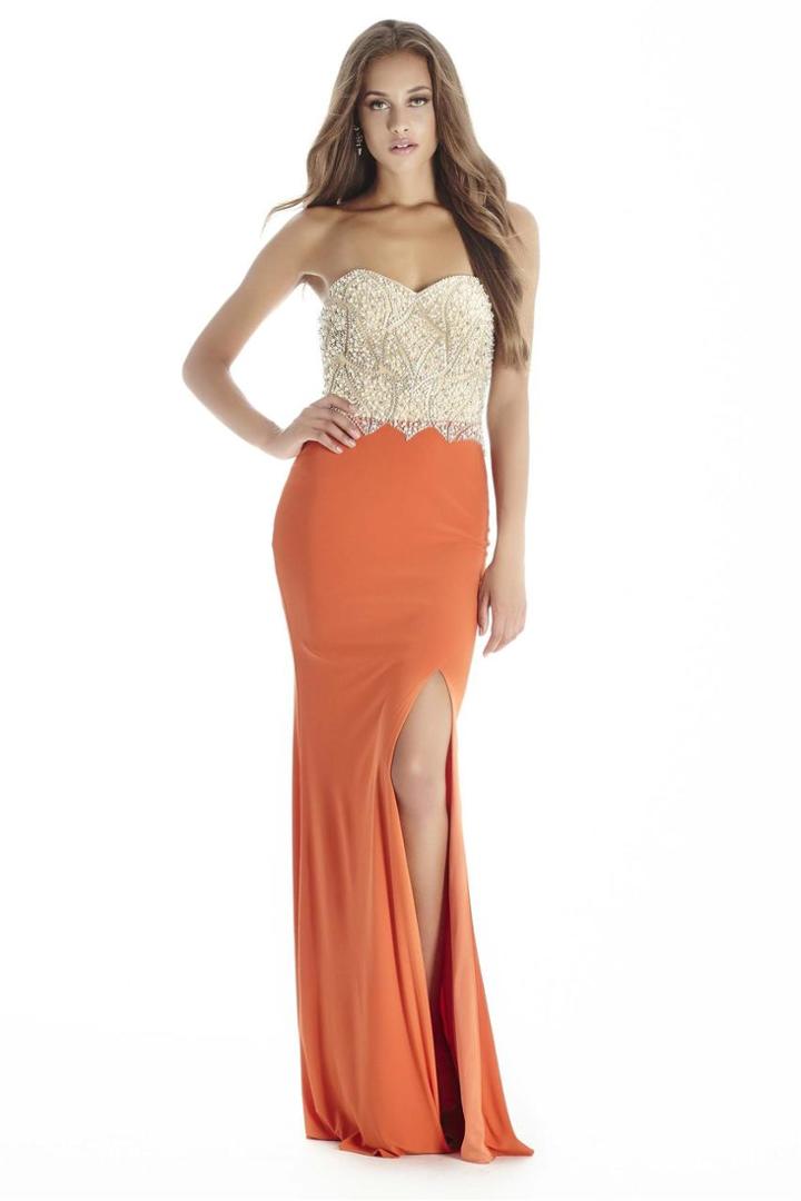 Jolene Collection - 17058 Bedazzled Sweetheart Sheath Dress