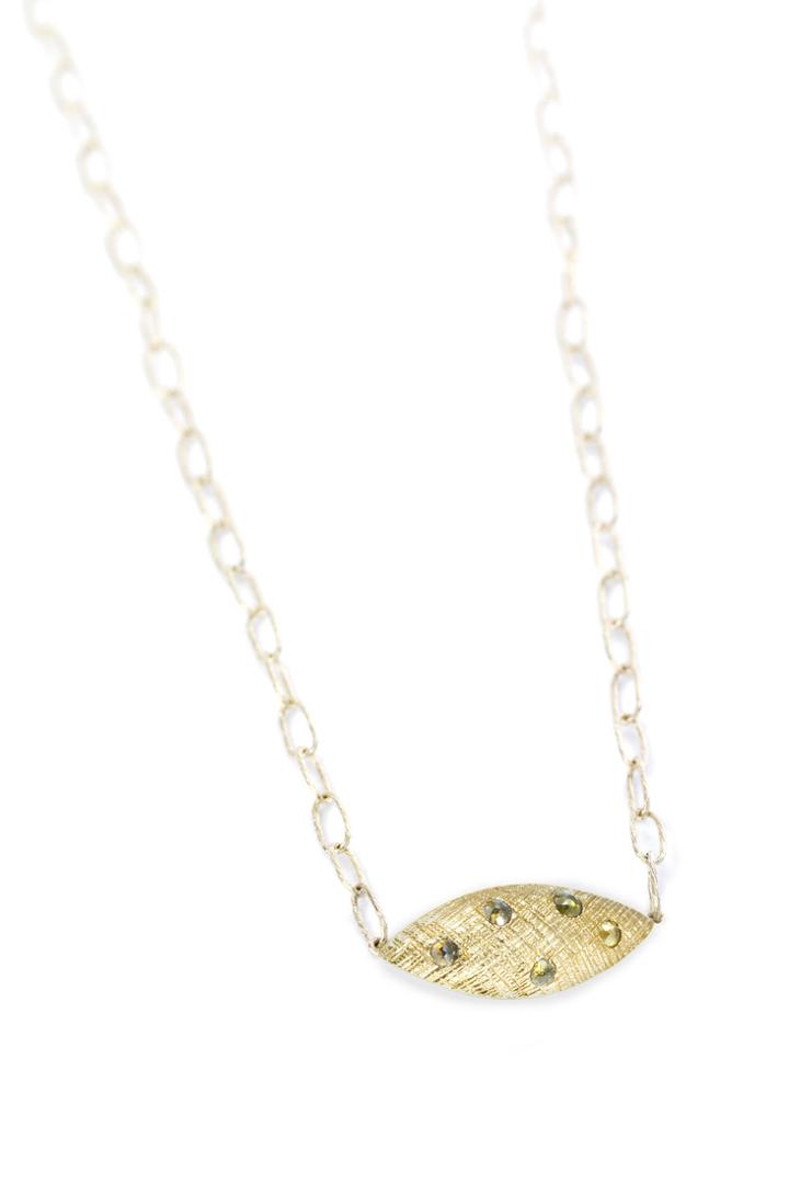 Nina Nguyen Jewelry - Petite Marquise 18k Gold Necklace