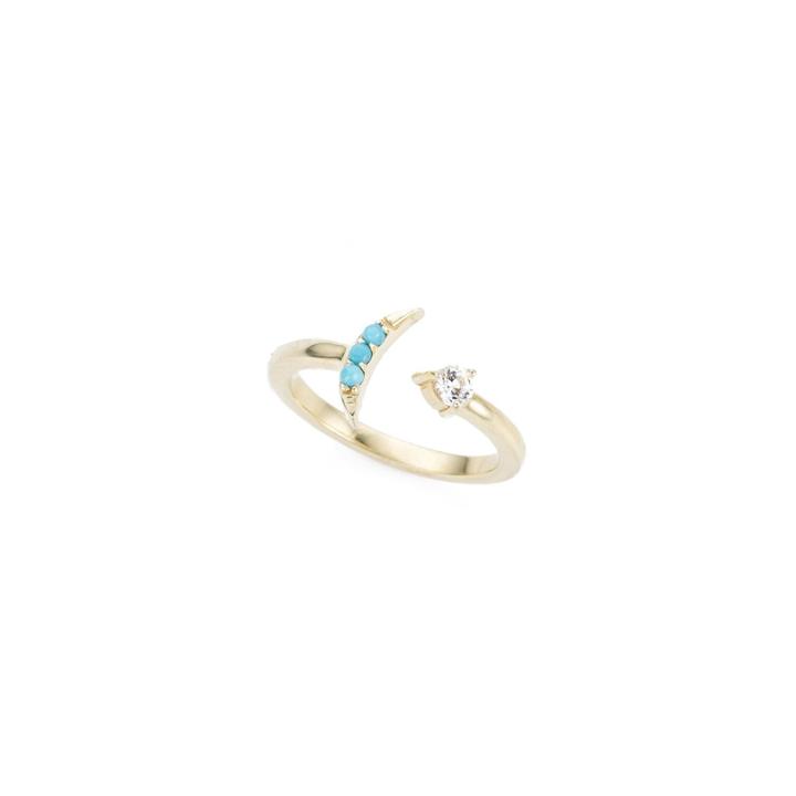 Ashley Schenkein Jewelry - Tulum Crescent Moon Ring