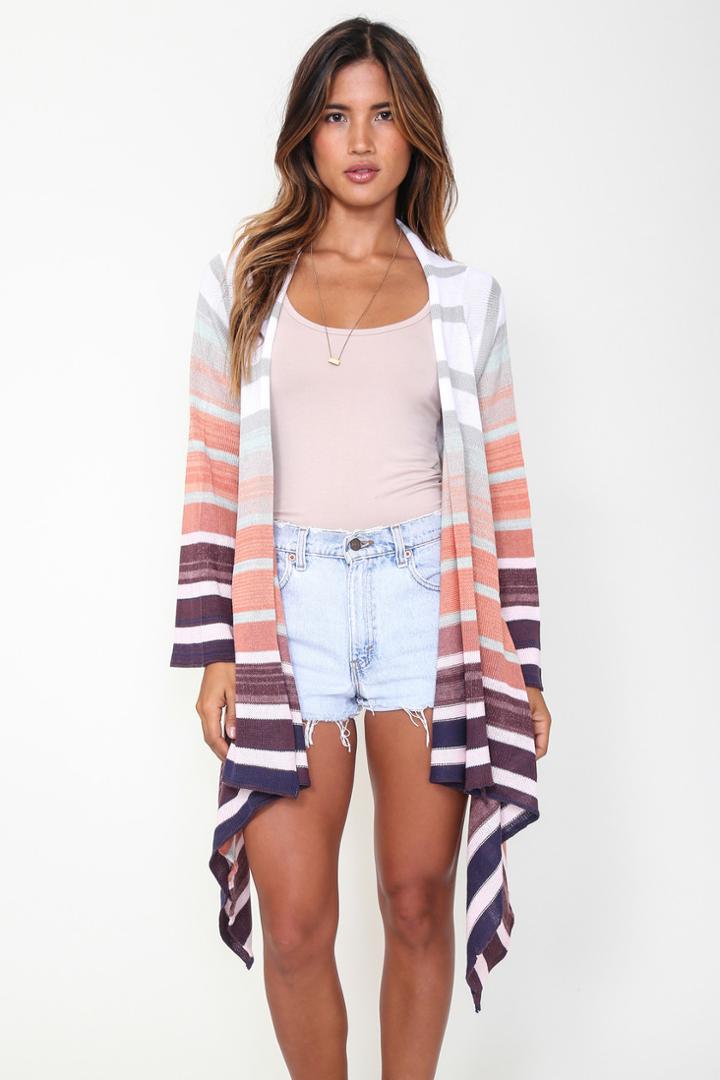 Goddis - Naples Wrap Sweater In Star Gazer