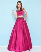 Mac Duggal - 40745h Two-piece Sequined Off-shoulder Ballgown