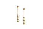 Tresor Collection - 18k Yellow Gold Earring With Champagne Diamond Default Title
