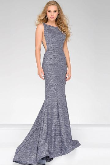 Jovani - Glamorous Low Back Prom Dress 45830