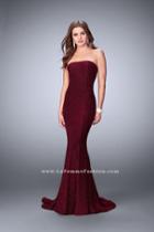 Strapless Fit And Flare Sparkly Jersey Gown 23834