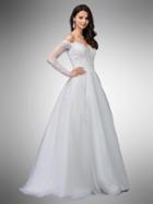 Dancing Queen - 47 Embellished Lace Off-shoulder Ballgown