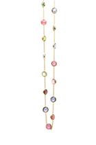Tresor Collection - Multicolor Tourmaline Station Necklace In 18k Yellow Gold