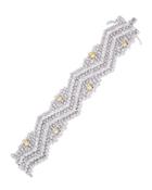 Cz By Kenneth Jay Lane - Canary Yellow Zigzag Bracelet