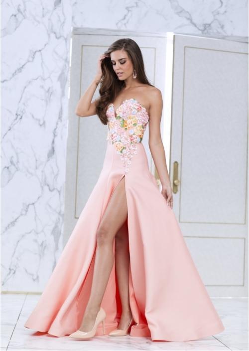 Tarik Ediz - Floral Long Dress 50065