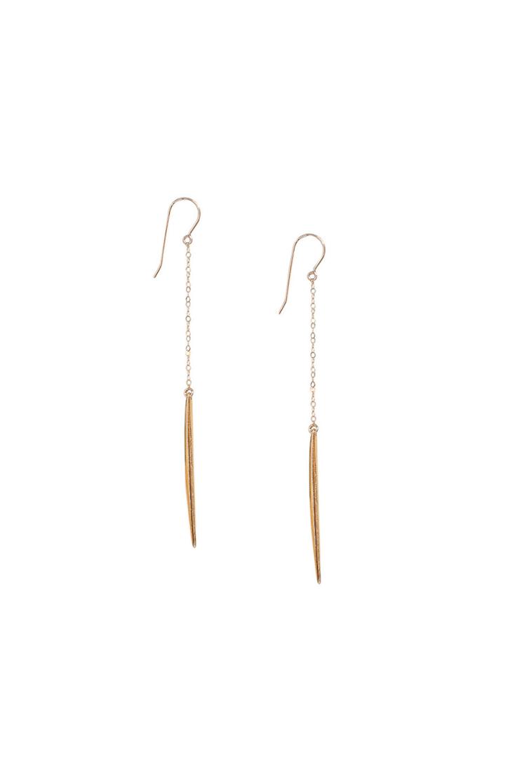 Heather Gardner - Spike & Chain Earrings Gold-filled