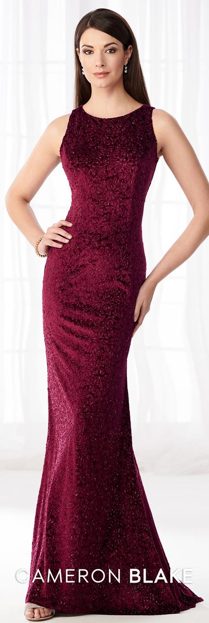 Cameron Blake - 218604 Sleeveless Jewel Sheath Evening Dress