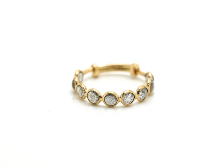 Tresor Collection - Gemstone Stackable Ring Band In 18k Yellow Gold 1581861764