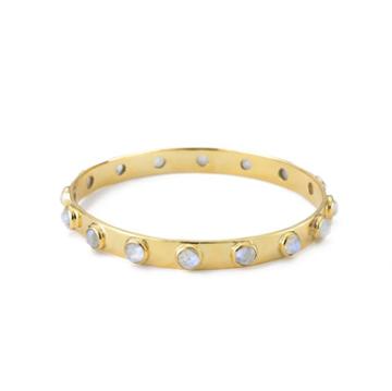 Margaret Elizabeth - 16 Stone Bangle Moonstone