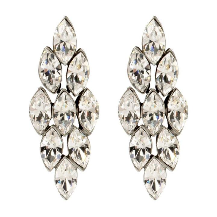 Ben-amun - Marquise Crystal Clip Earrings