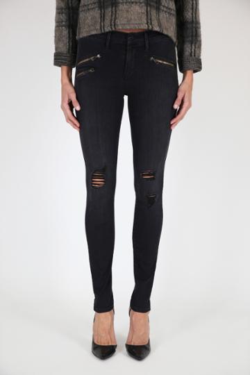 Black Orchid Denim - Billie Zipper Skinny Black Rock