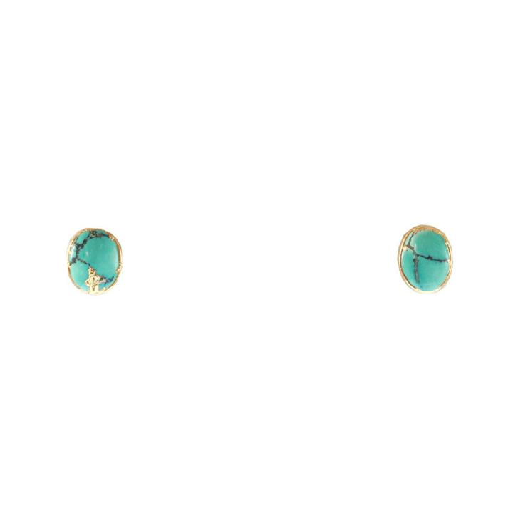 Heather Hawkins - Oval Cabochon Stud Earrings