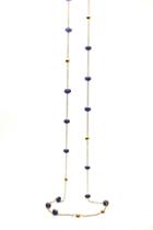 Tresor Collection - Tanzanite Smooth Roundel Necklace In 18k Yellow Gold