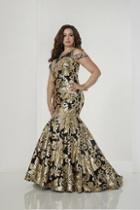 Tiffany Designs - 16312 Illusion Neck Sequined Mermaid Gown