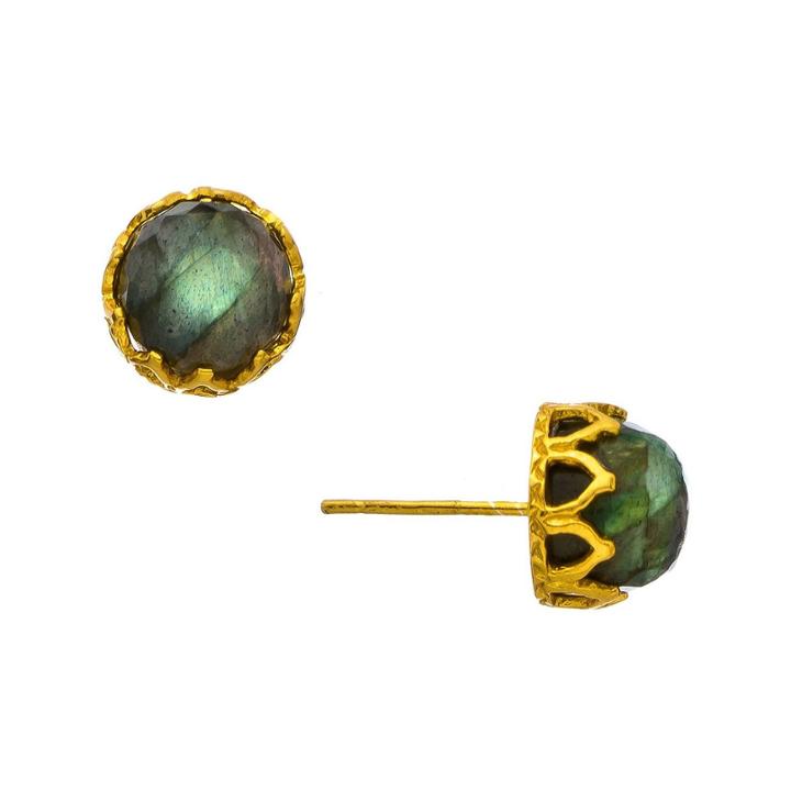 Heather Hawkins - Sleeping Beauty Dome Gemstone Stud Earrings