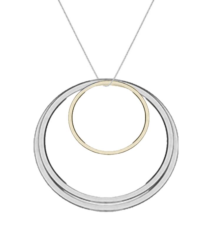 Bonheur Jewelry - Elle Silver/gold Pendent