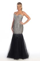 May Queen - Glistening Sequins And Rhinestones Mermaid Gown Rq7103