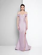 Terani Couture - 1811e6107 Off-shoulder Mikado Mermaid Gown