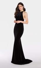 Alyce Paris - 60077 Sleeveless Fitted Velvet Gown