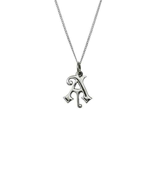 Femme Metale Jewelry - Love Letter A Charm Necklace