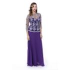 Nox Anabel - Lace Jewel Neck A-line Dress 5096