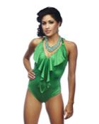 Nicolita Swimwear - Rumba Ruffles Green One Piece Swimsuit - Final Sale