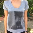 Horsing Around Crew T-shirt In Heather Grey