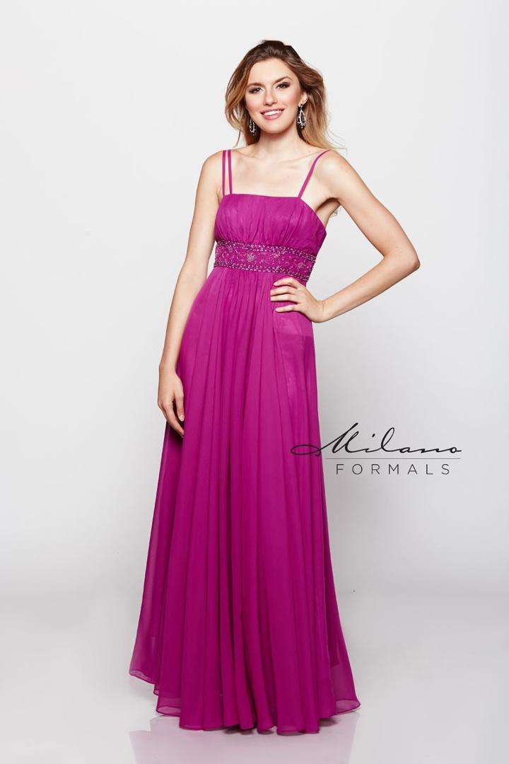 Milano Formals - Empire Waist Strappy Long Gown B8998