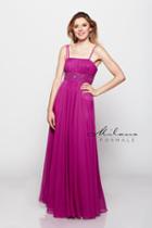 Milano Formals - Empire Waist Strappy Long Gown B8998