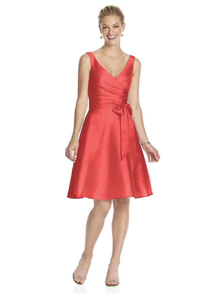 Alfred Sung - D624 Bridesmaid Dress In Firecracker