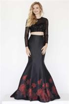 Jolene Collection - 18115 Two Piece Long Sleeves Mermaid Dress