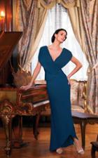 Daymor Couture - Plunging V-neck Sheath Dress 5001