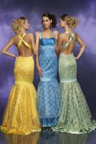 Tiffany Homecoming - 2786 Satin Ribbon Accented Lace Gown