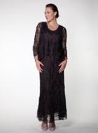 Soulmates - C1079x Queen Three Piece Wave Crochet Lace Mother Of Bride Dress
