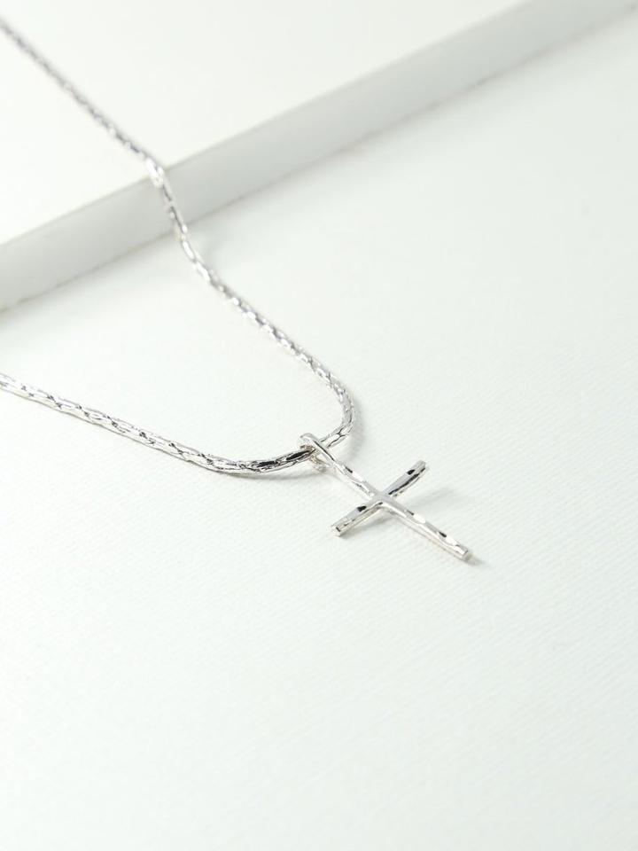 Montce Swim - Vanessa Mooney X Silver Flynn Cross Necklace