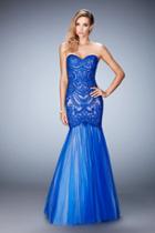 Gigi - 22836 Rhinestone Embroidered Trumpet Gown