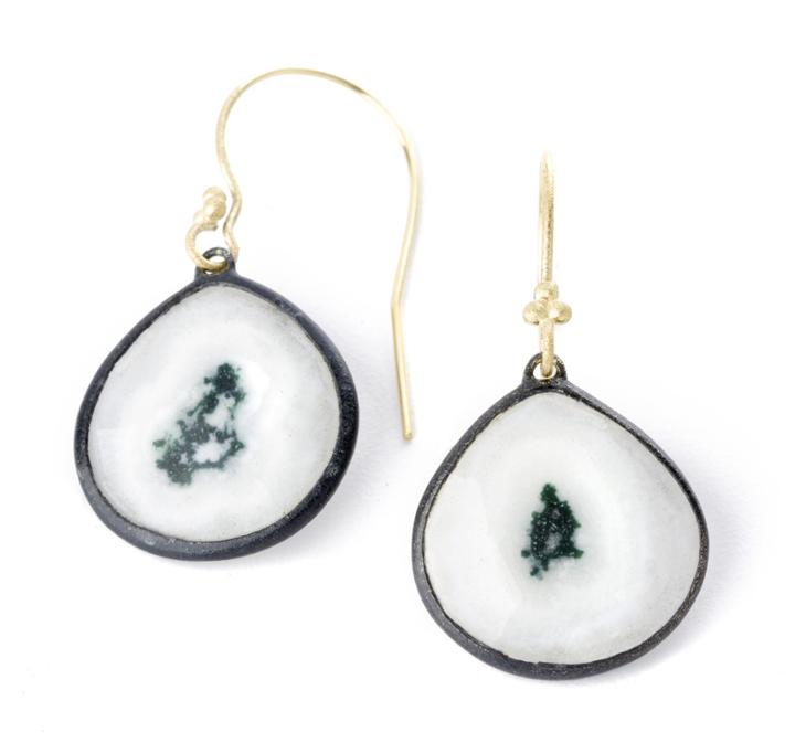 Nina Nguyen Jewelry - Solar Quartz Gold Earrings