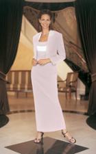 Daymor Couture - Beaded Scoop Neck Column Dress 6121