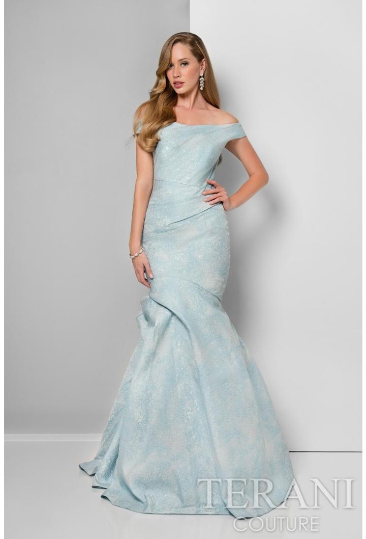 Terani Evening - Fabulous Off Shoulder Ruched Mermaid Gown 1711e3169