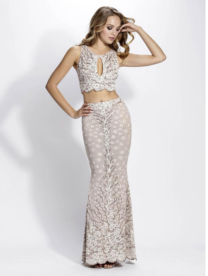 Baccio Couture - Lidia Painted Set Long Dress